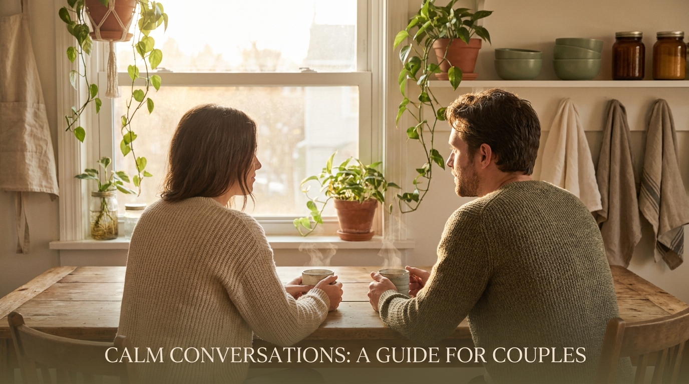 Long Term Couples Talking Through Recurring Issues Without Fighting