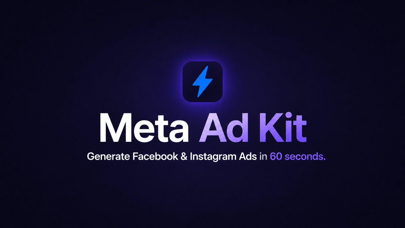 AdKit — Meta Ads Generator