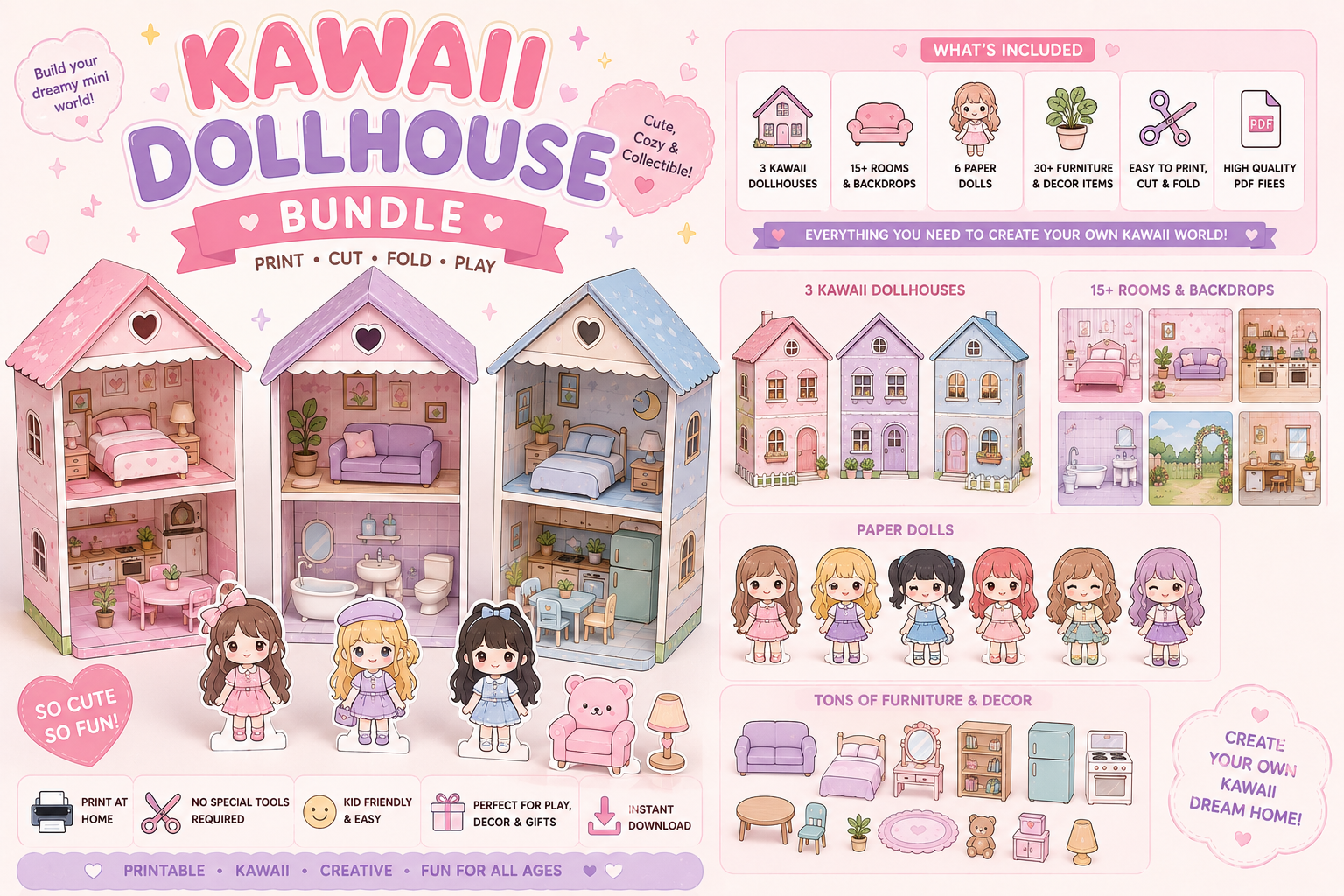 Kawaii Dollhouse Bundle