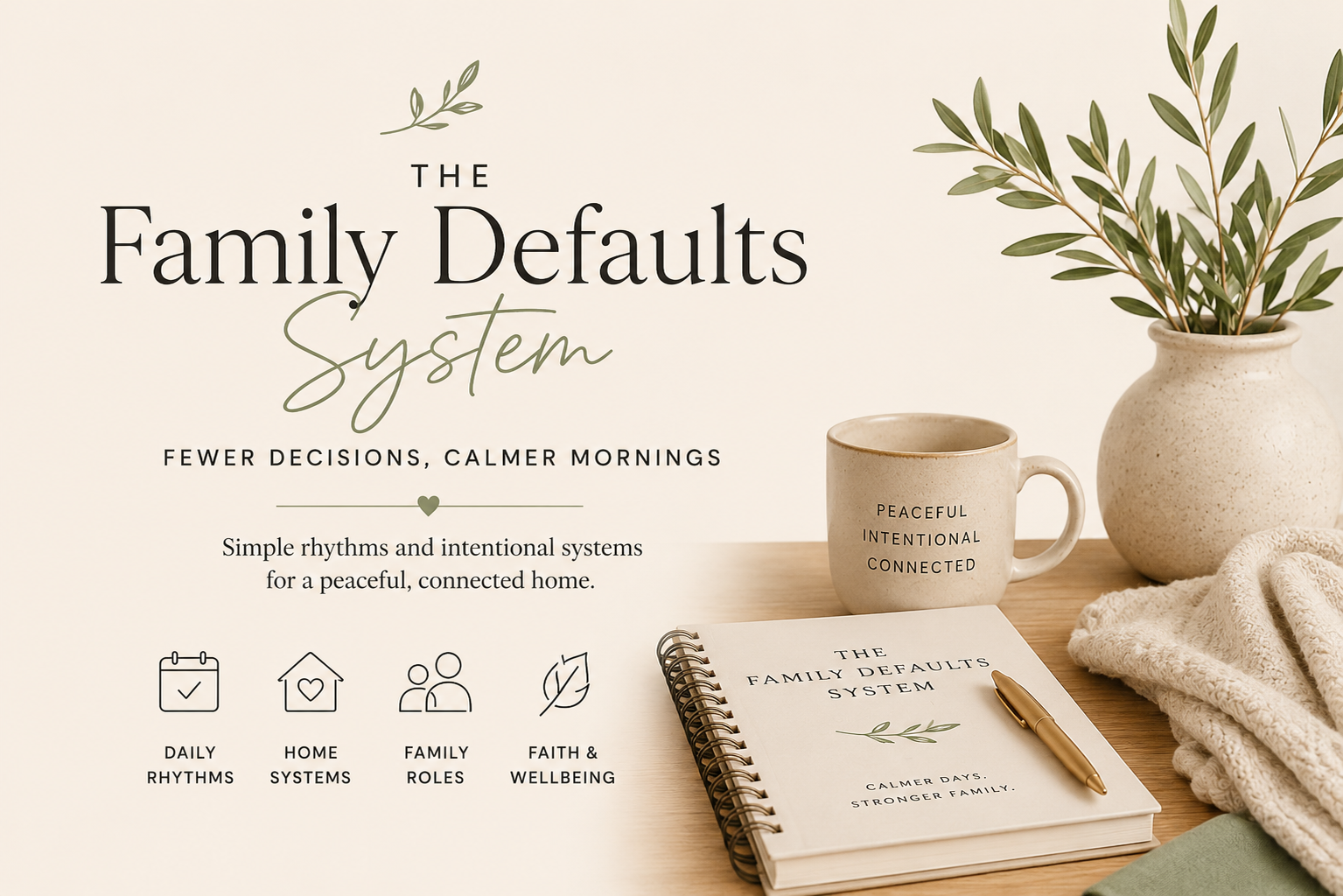 The Family Defaults System: Fewer Decisions, Calmer Mornings
