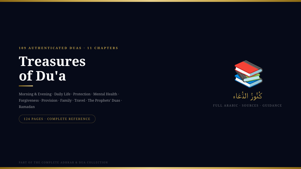 Treasures of Du'a — The Complete Authentic Supplications Guide