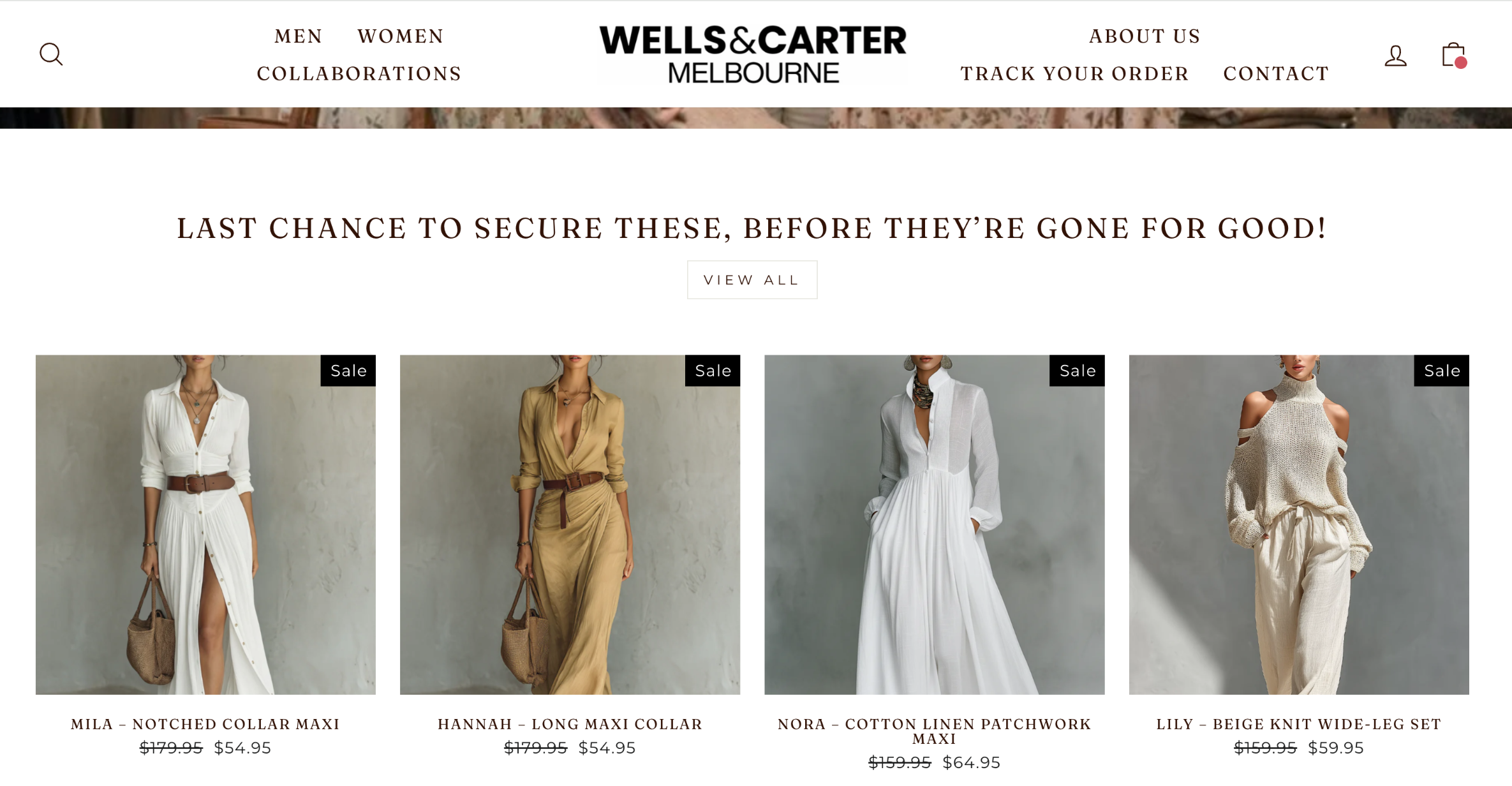 Wells & Carter — Prebuilt Fashion Brand — $499