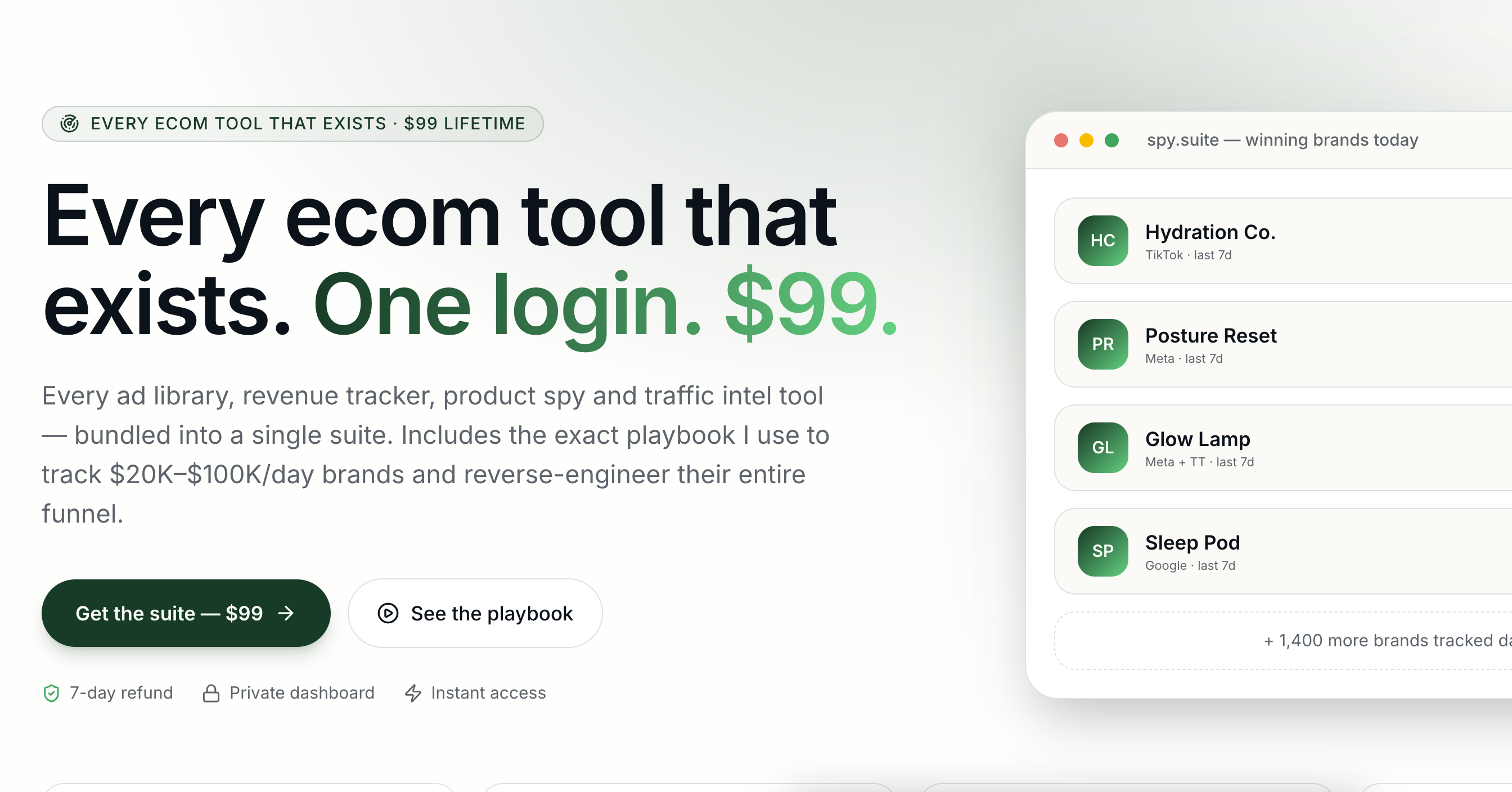 Spy Tool Suite — $99