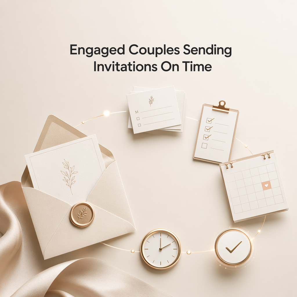 Engaged Couples Sending Invitations On Time by ADEIZA