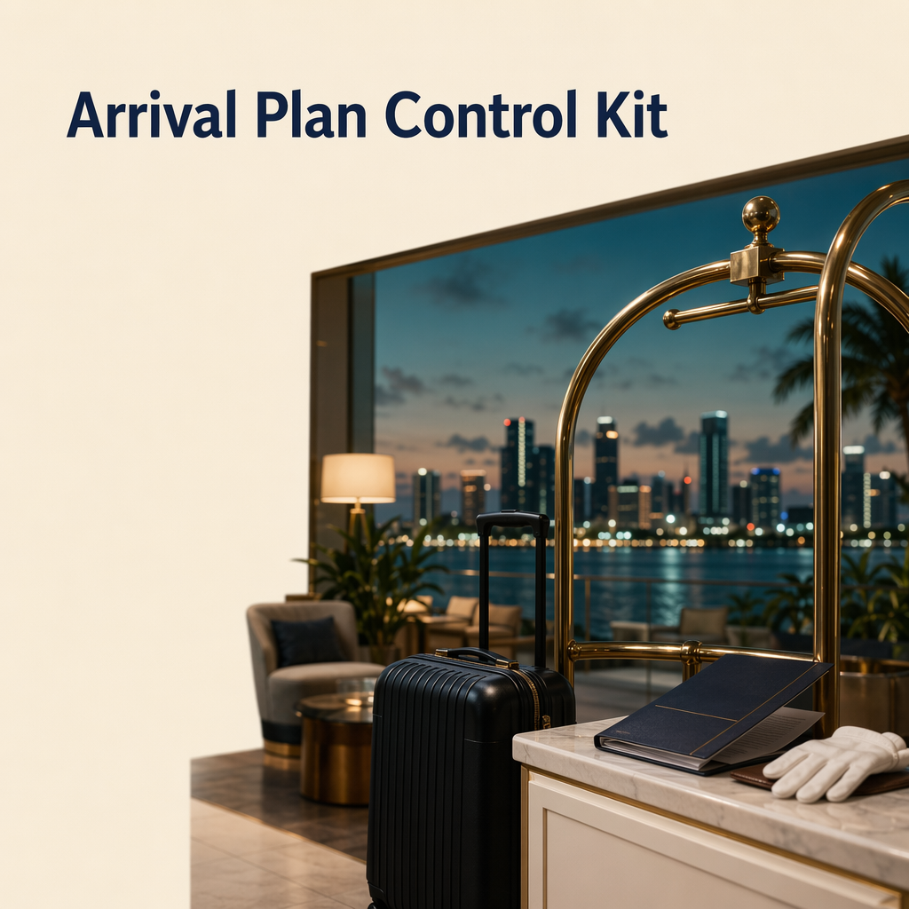 Arrival Plan Control Kit for Executive Travel by ADEIZA