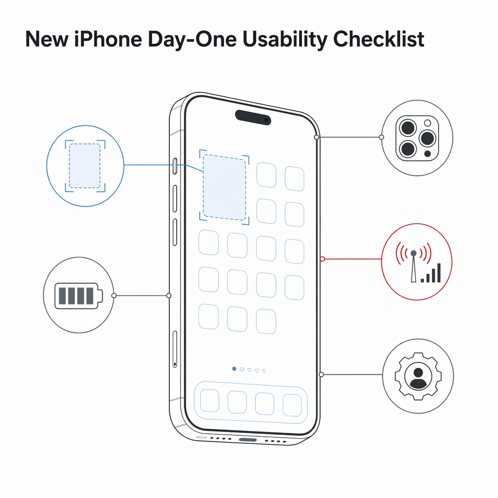 New iPhone Day-One Usability Checklist