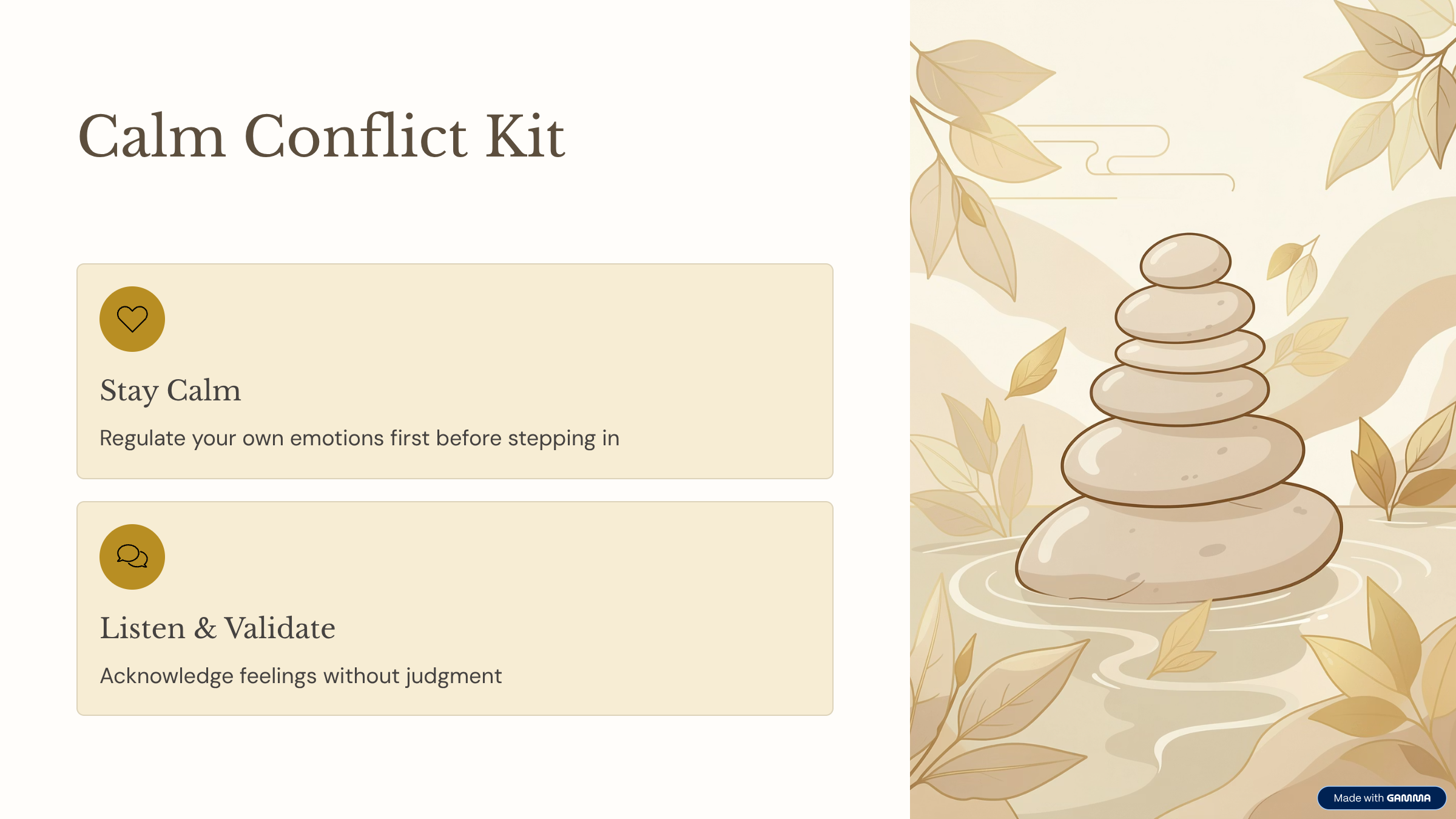 Calm Response Kit