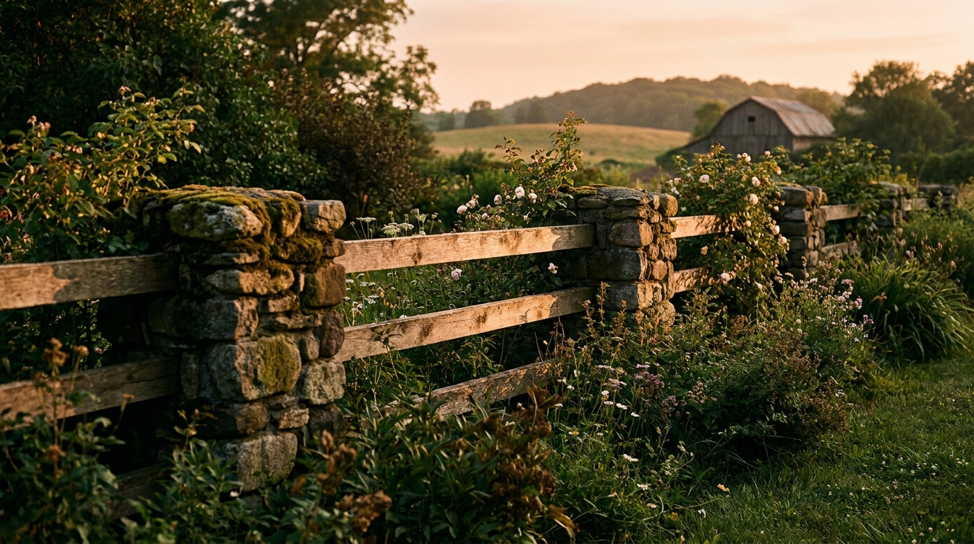 Stone & Wood Fence Building Guide