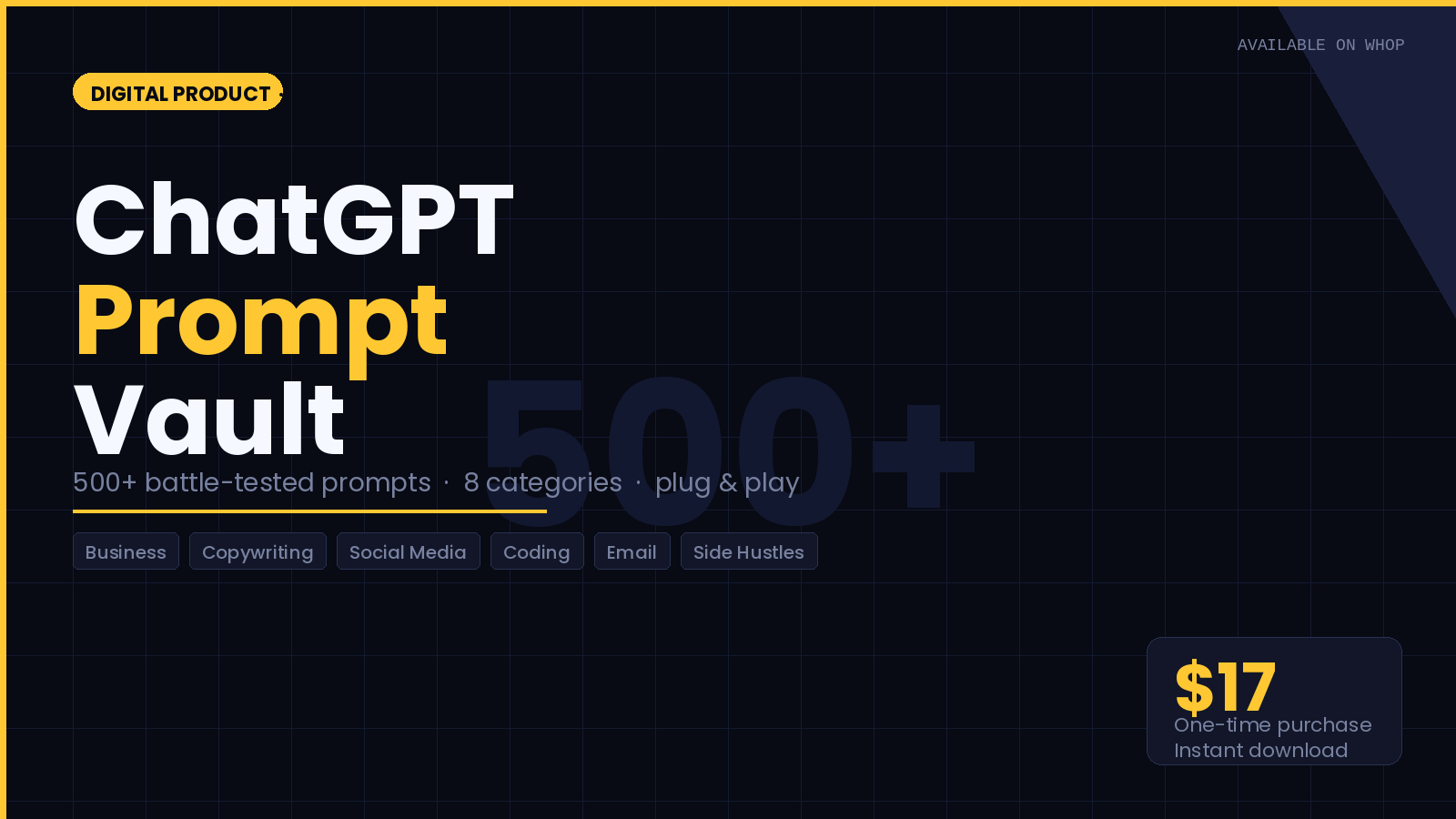 ChatGPT Prompt Vault