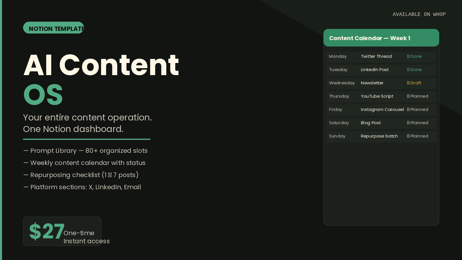  AI Content OS for Creators