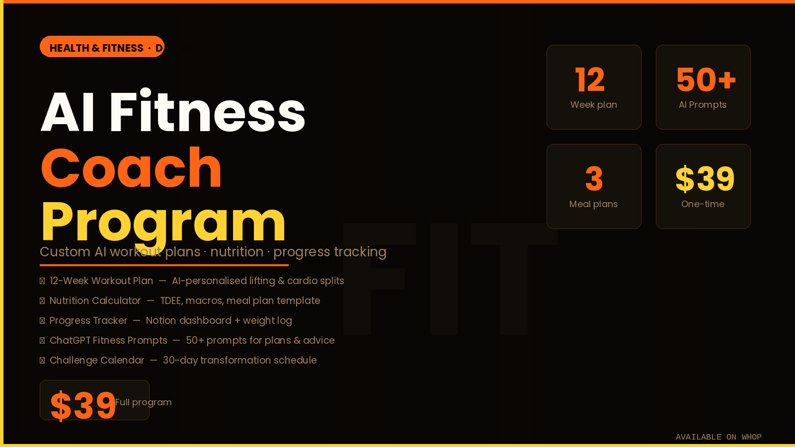 AI Fitness Coach Program