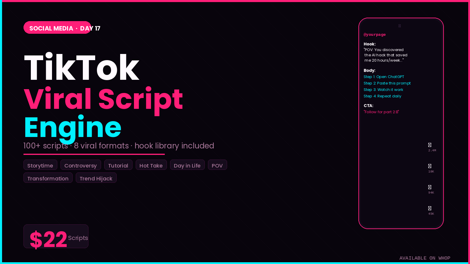 TikTok Viral Script Engine 