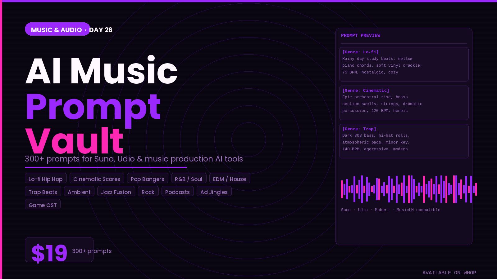 AI Music Prompt Vault