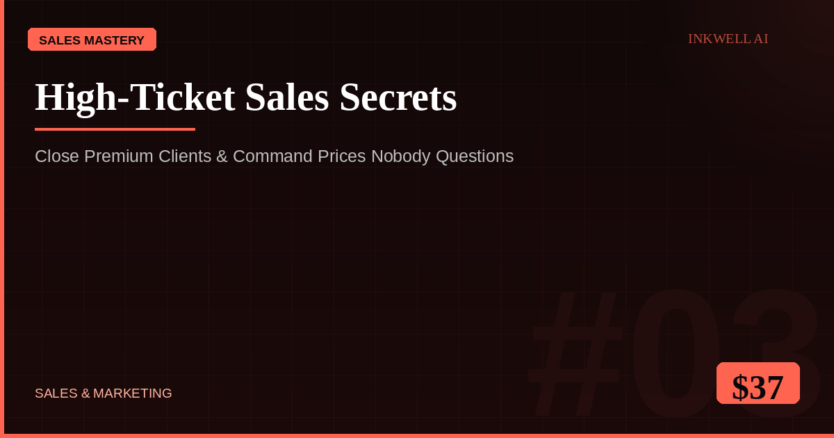 High-Ticket Sales Secrets