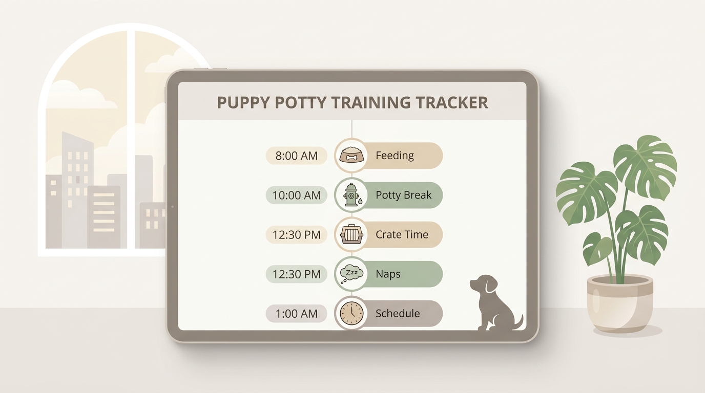 Apartment Puppy Potty Tracker