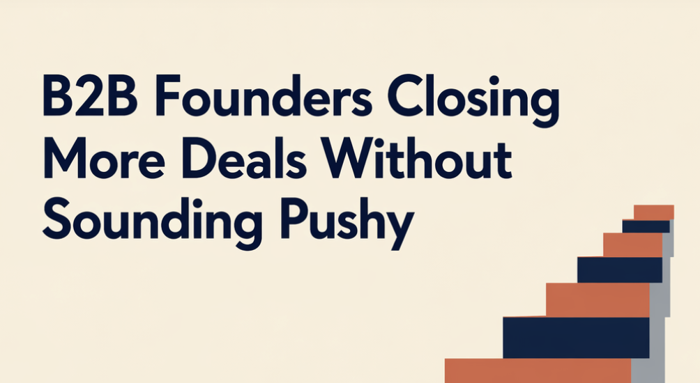 B2B Founders Closing More Deals Without Sounding Pushy