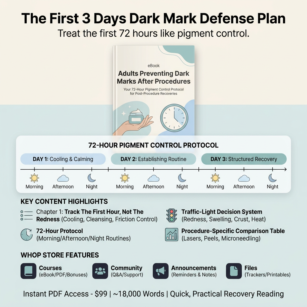 Adults Preventing Dark Marks After Procedures