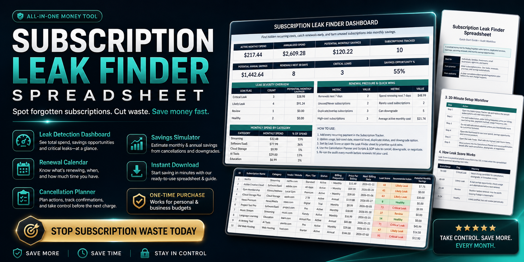 Subscription Leak Finder