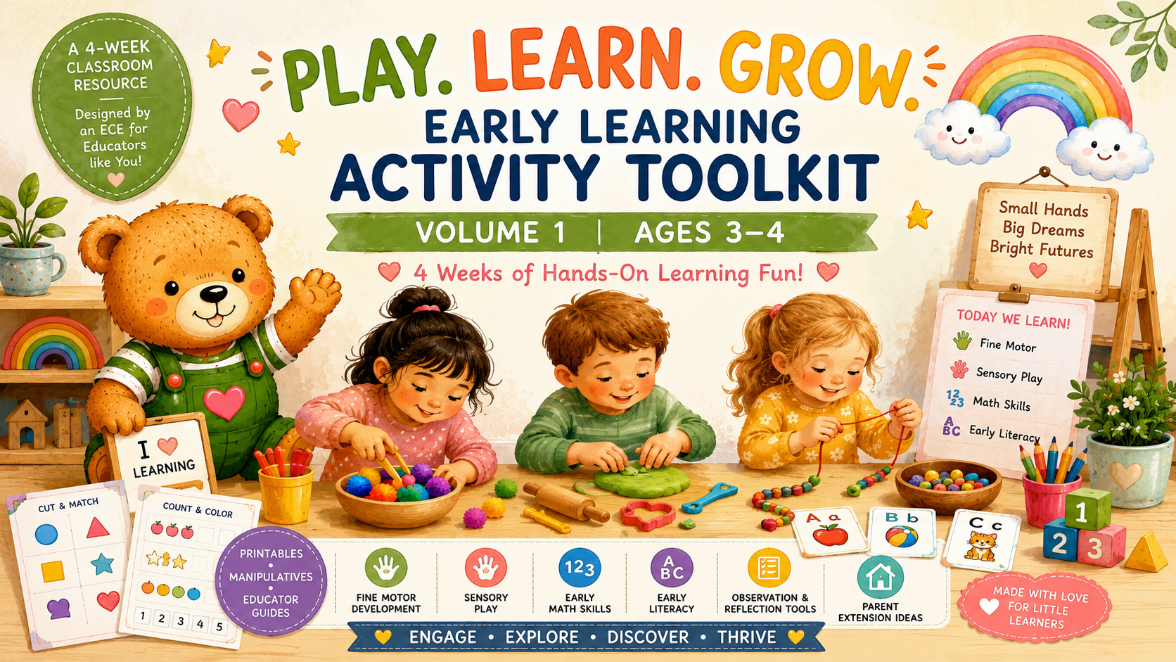Preschool Activity Toolkit – Volume 1 | Ages 3–4
