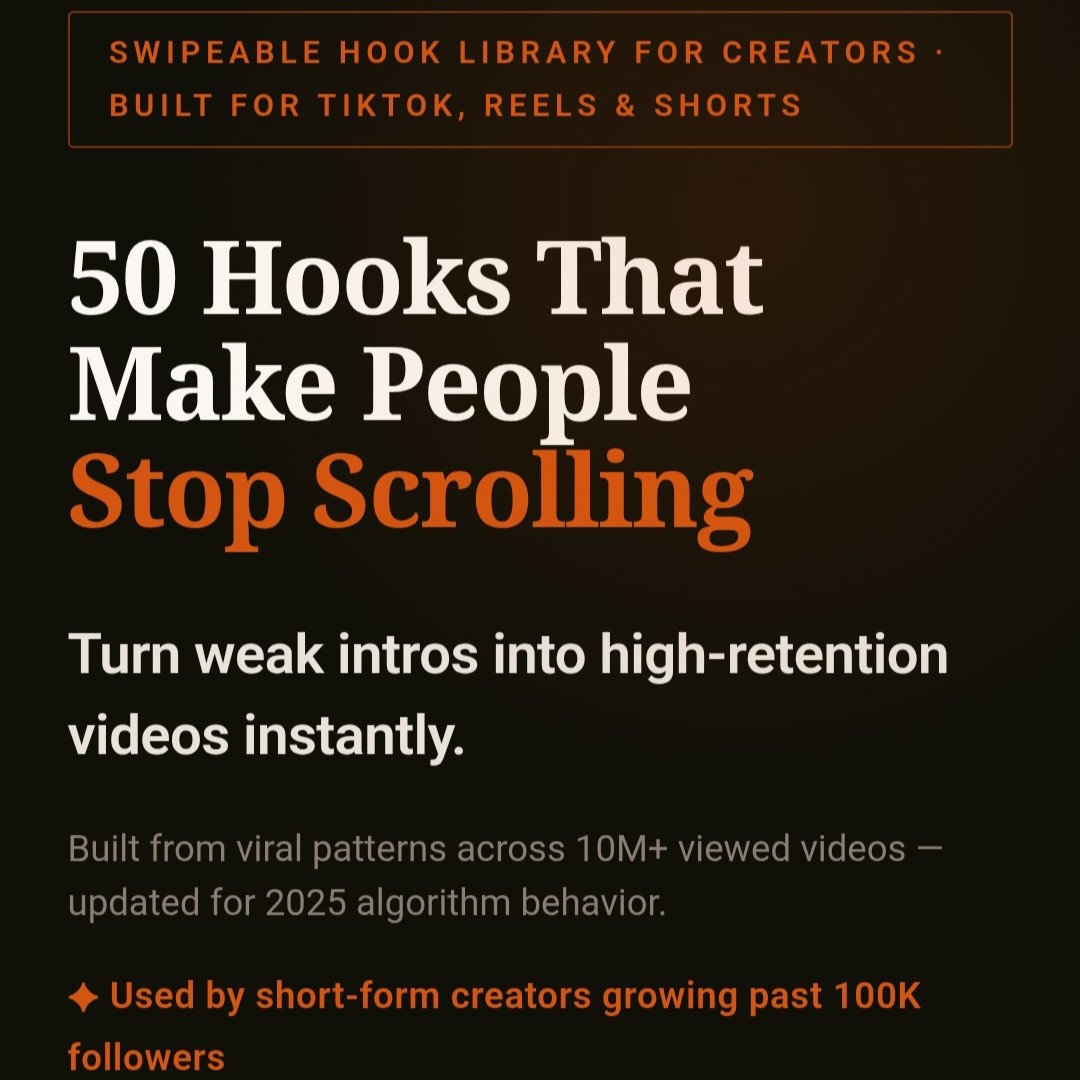 50 Viral Hooks for Short-Form Content