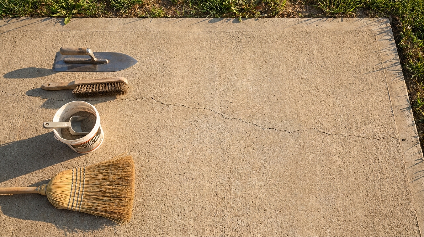 Homeowners Completing Small Cement Repairs Without Costly Mistakes