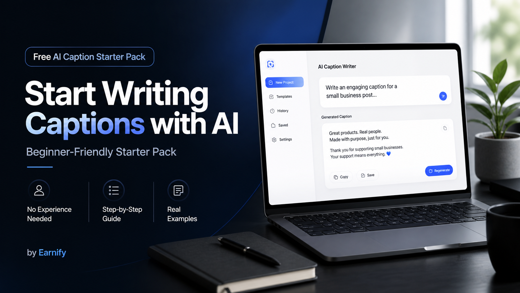 Free AI Caption Starter Pack