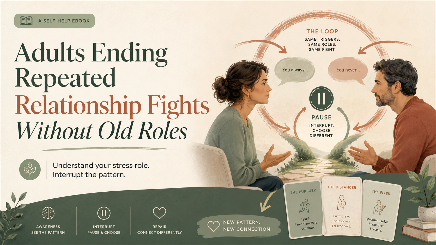 Adults Ending Repeated Relationship Fights Without Old Roles