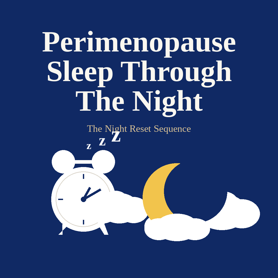 Perimenopause Sleep Through The Night