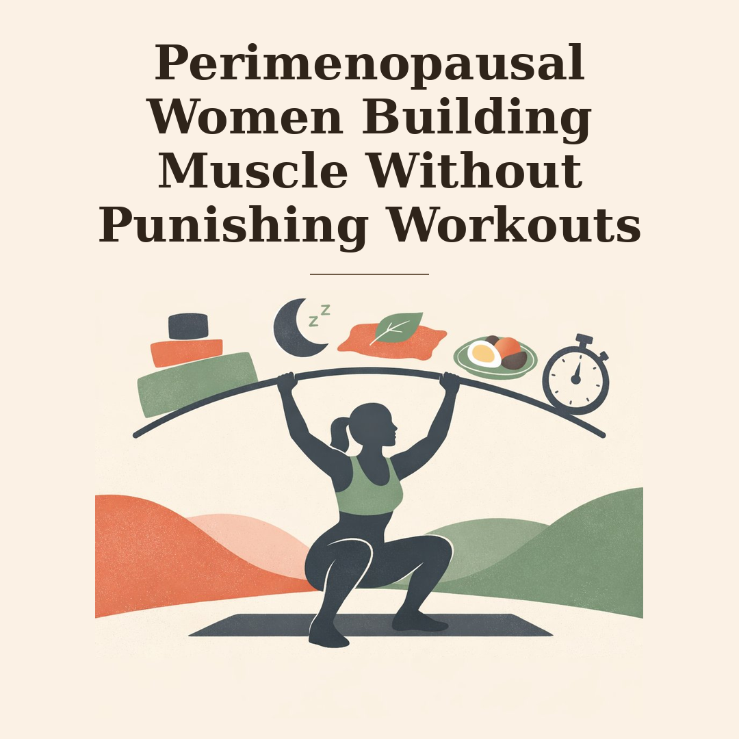 Perimenopausal Women Building Muscle Without Punishing Workouts