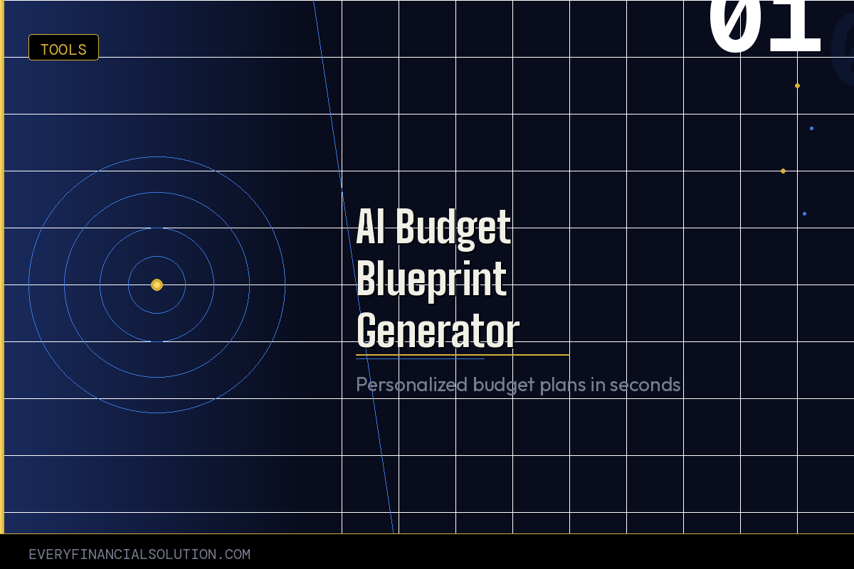 AI Budget Blueprint Generator - Instant Personalized Budget Plans