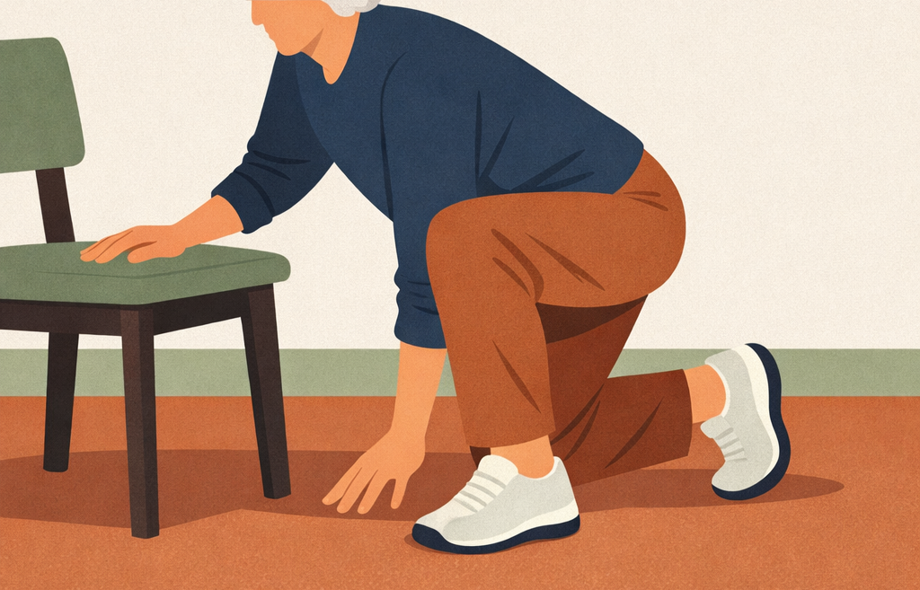 Older Adults Moving From The Floor Without Help