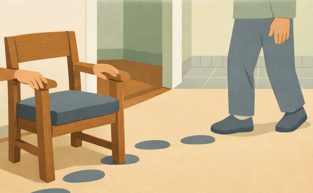 Seniors Moving Through Home With Steadier Balance