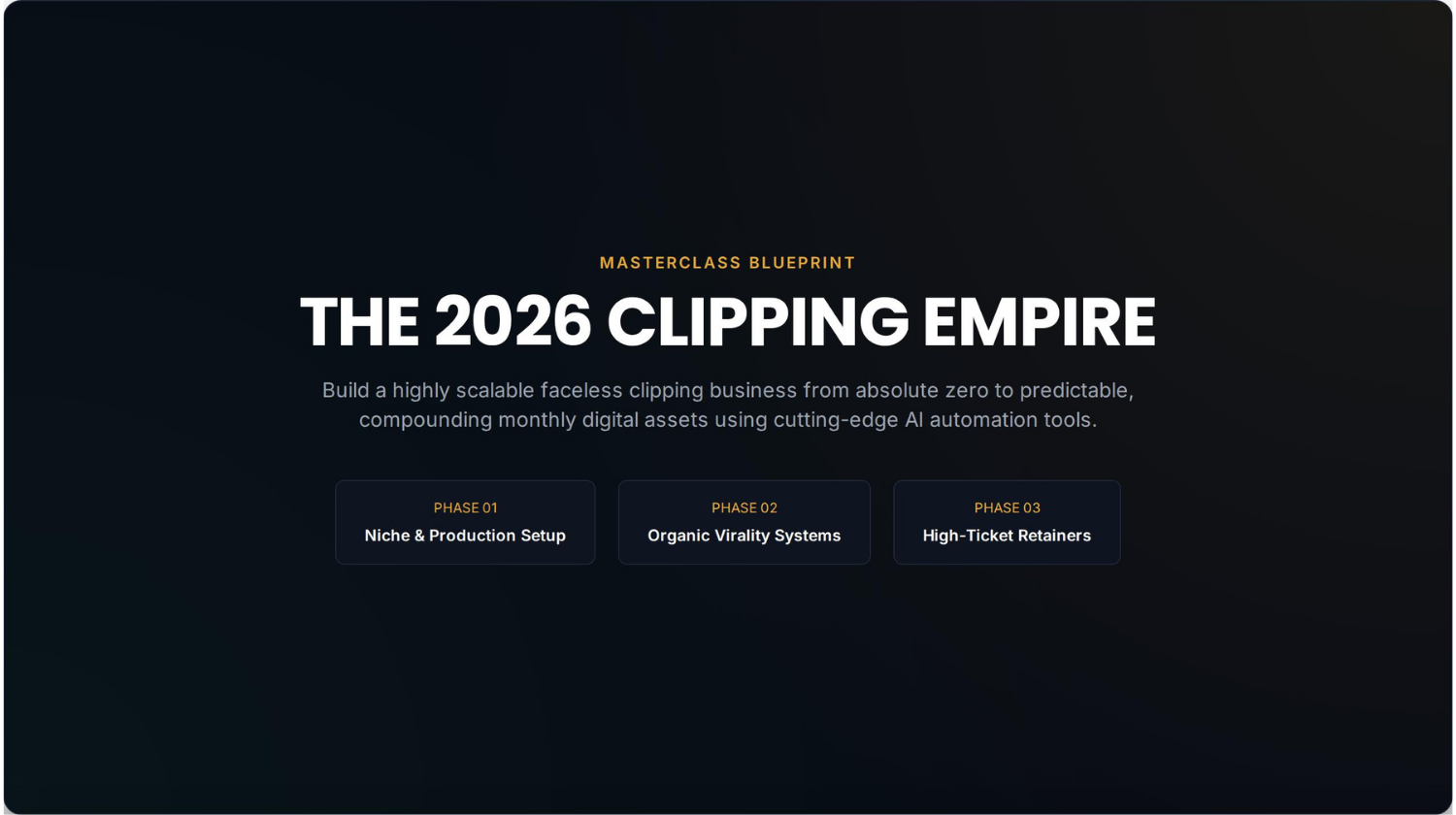 The 2026 Clipping Empire 