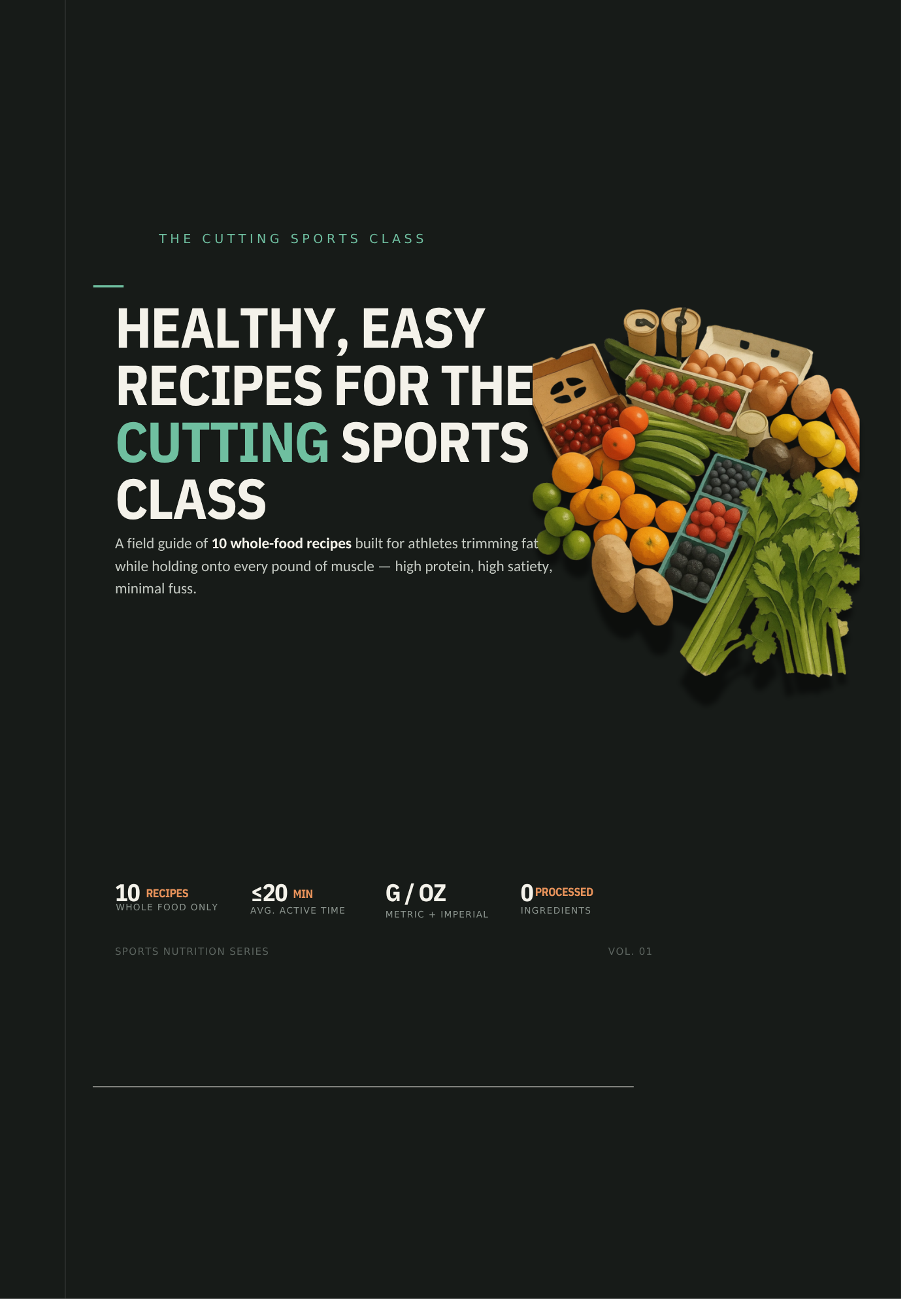 10 Healthy, Easy Recipes for the Cutting Sports Class