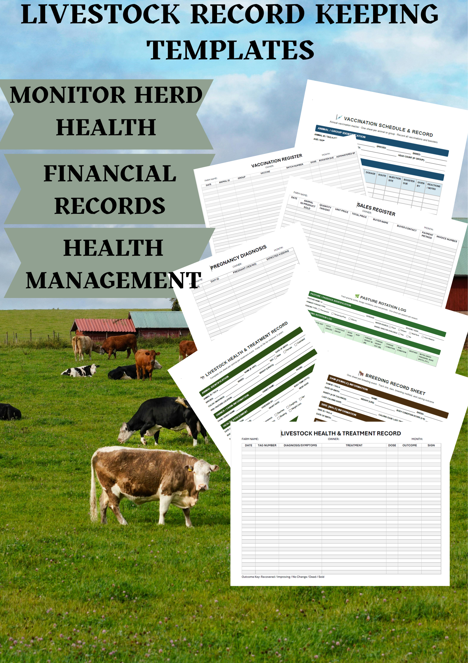 Livestock Record System Templates