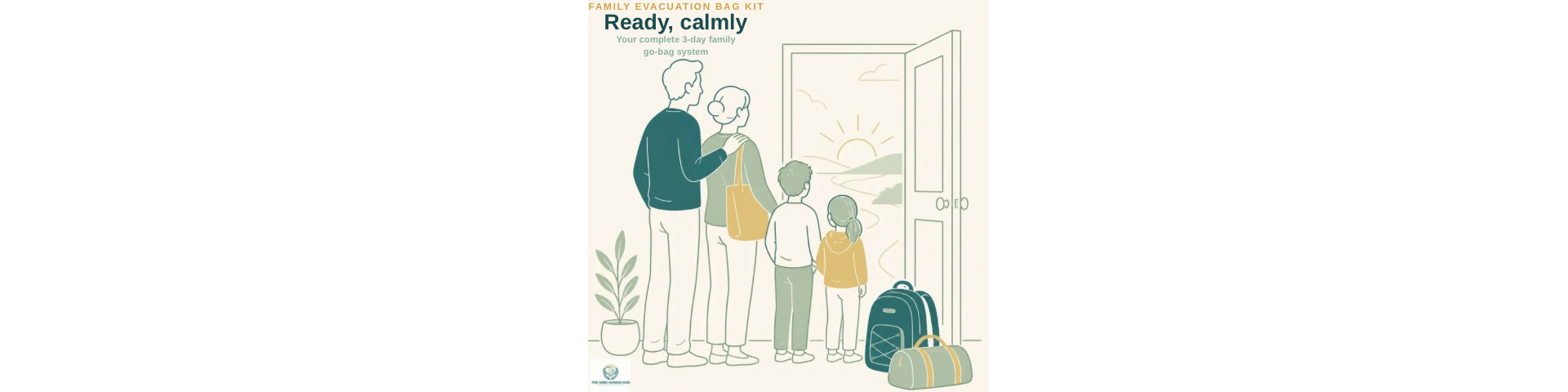 Family Evacuation Bag Kit - Complete 3-Day Go-Bag System