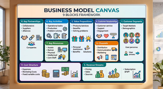 One-Page Business Model Canvas – Plan, Validate, and Launch Your Business 