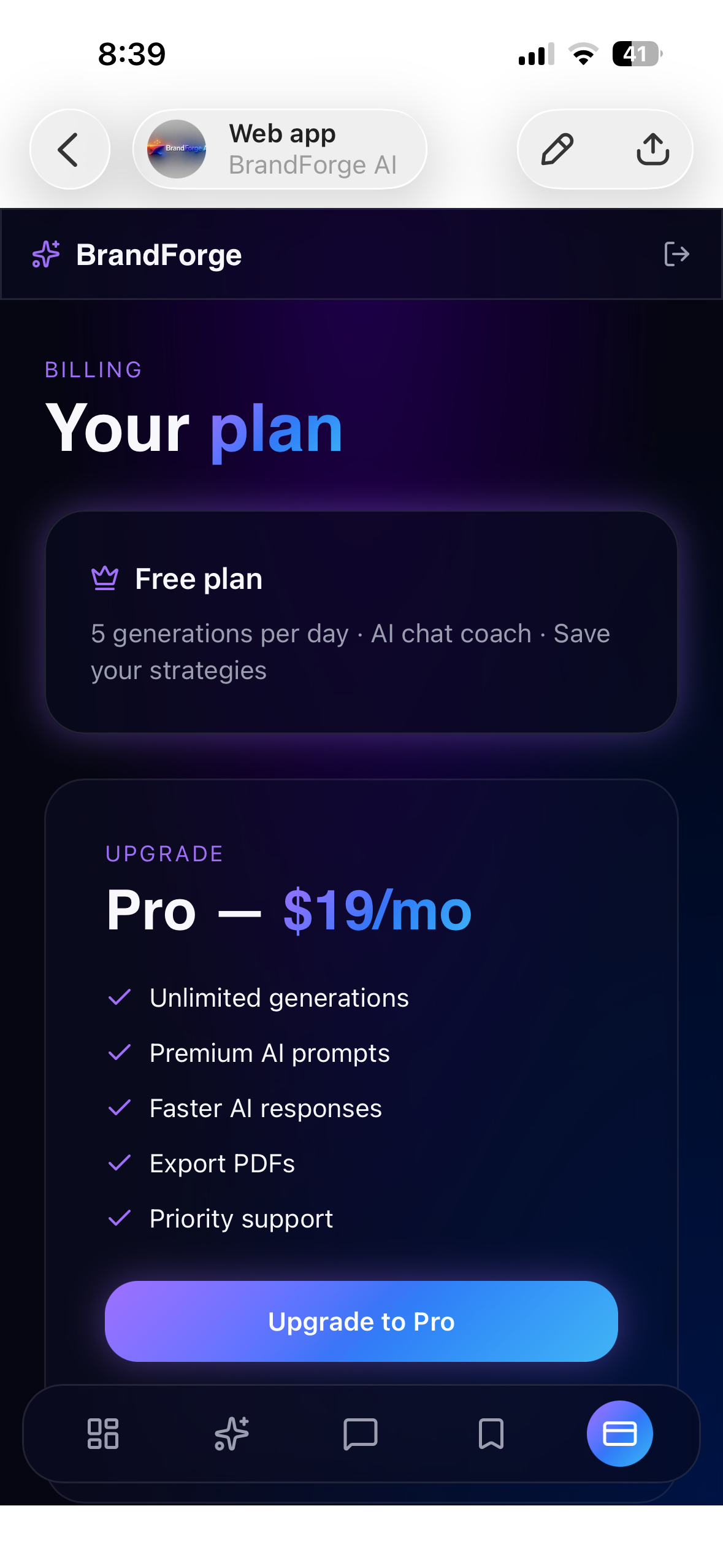 BrandForge AI- build brand AI