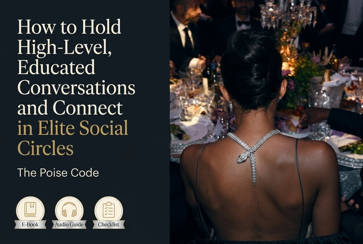 How to Hold High-Level Conversations & Connect in Elite Social Circles