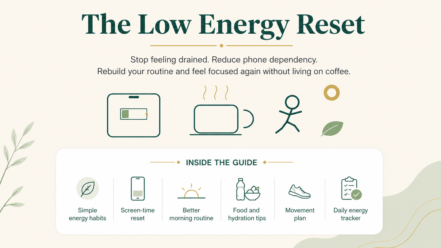 The Low Energy Reset