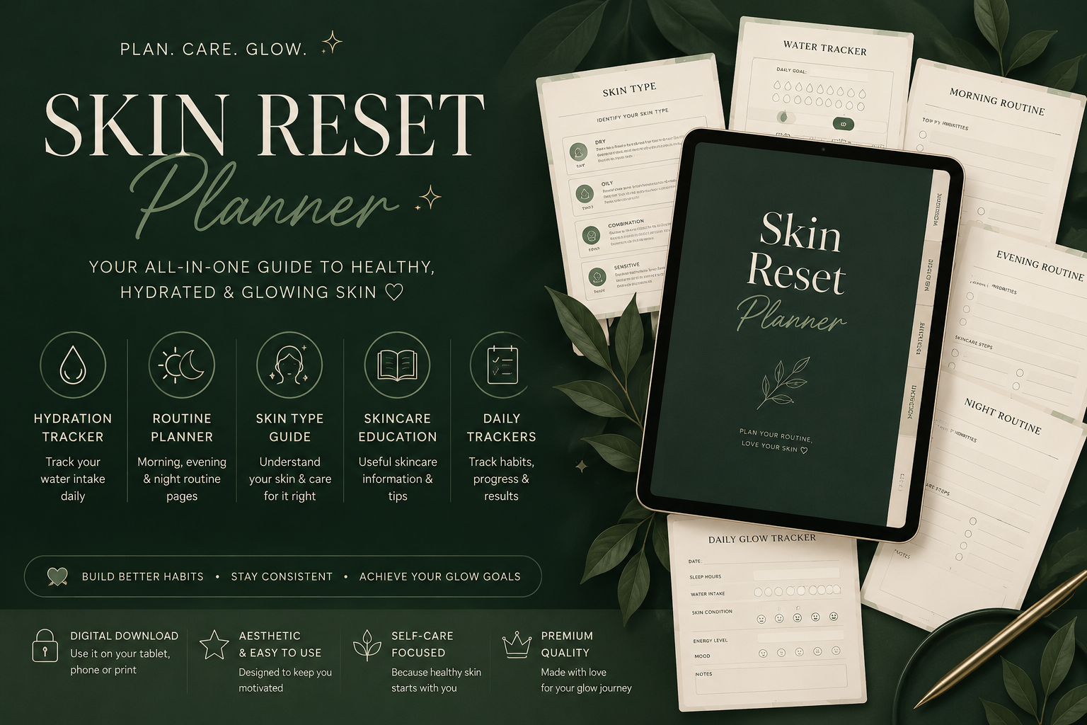 🍃Clear Skin Reset Planner 🤍