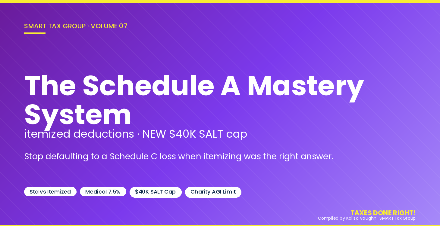 The Schedule A Mastery System Vol 7
