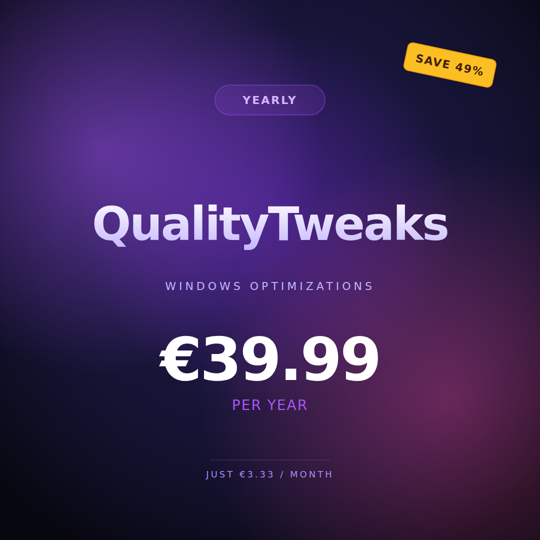 QualityTweaks Yearly