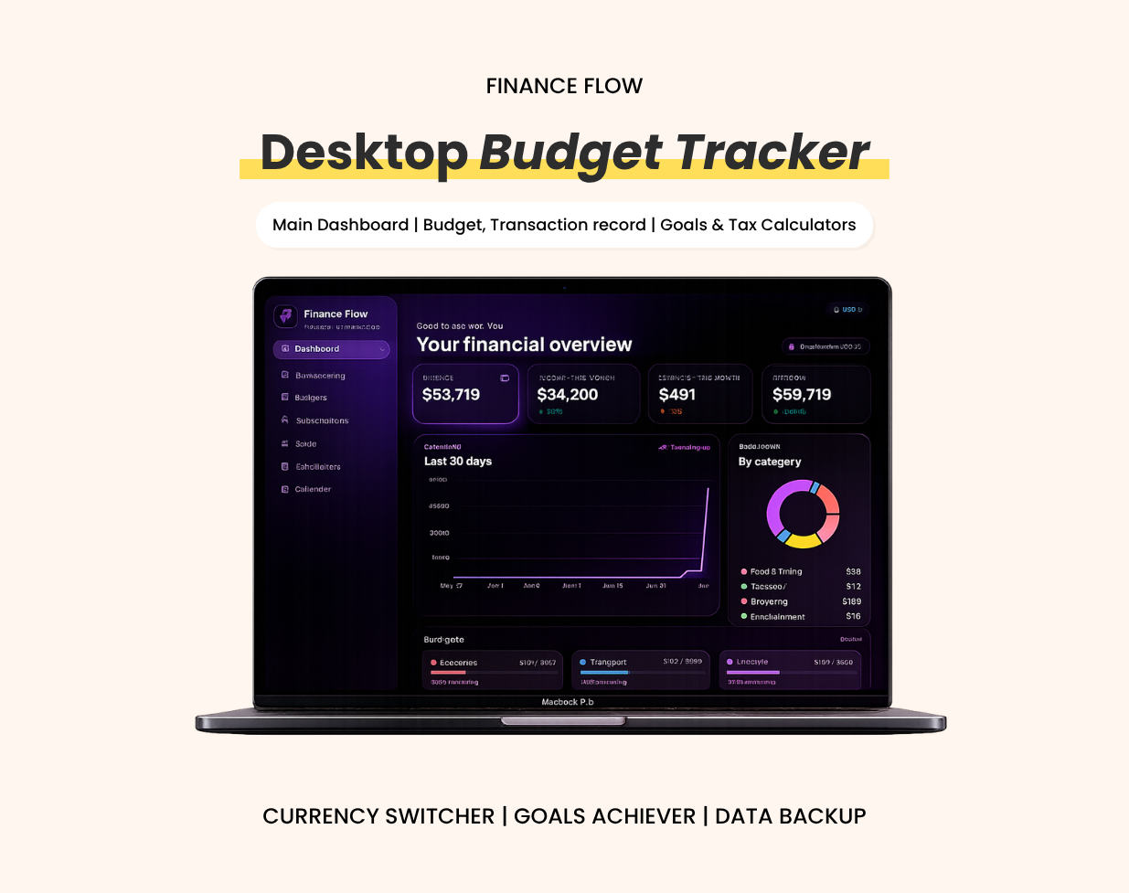 Finance Flow | Budget Tracker Dashboard