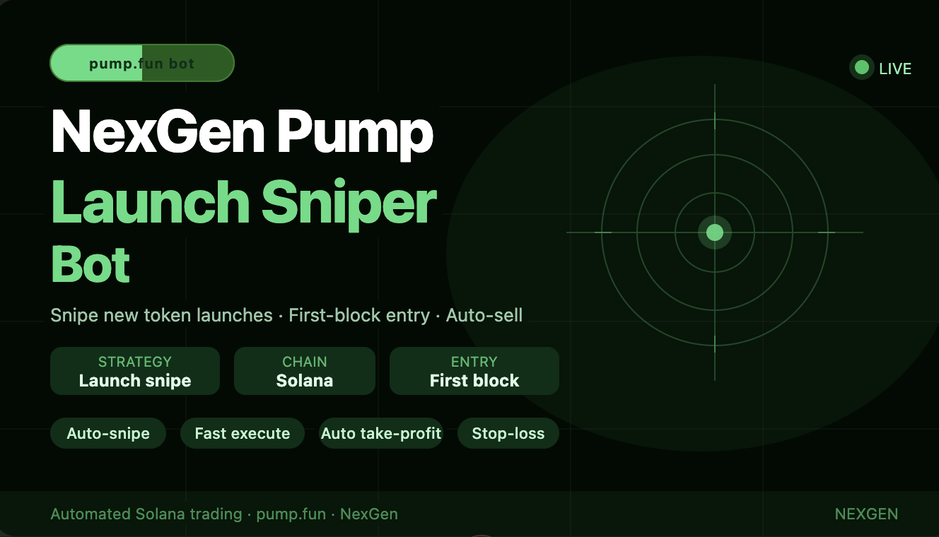 NexGen Pumpfun  Launch Sniper Bot 