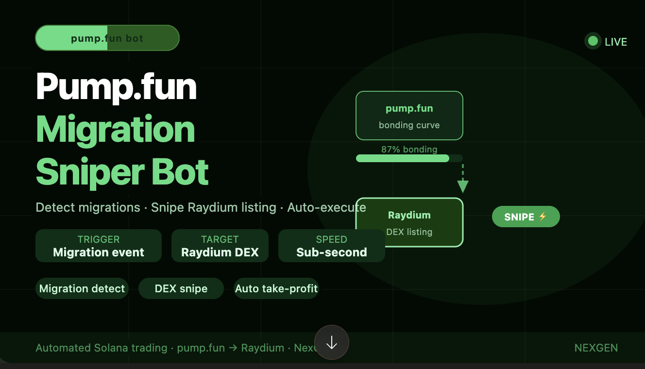 Pump.fun Migration Sniper Bot 