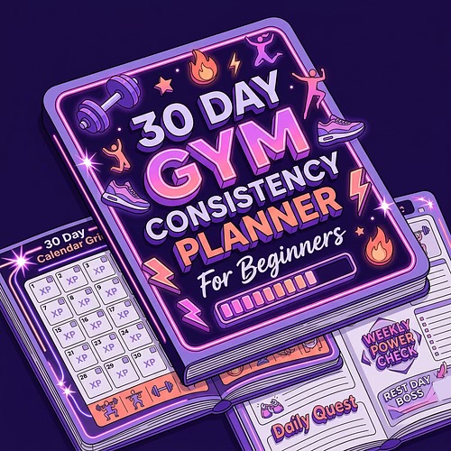 Dicipline Blueprint: 30-day Gym Consistency Planner