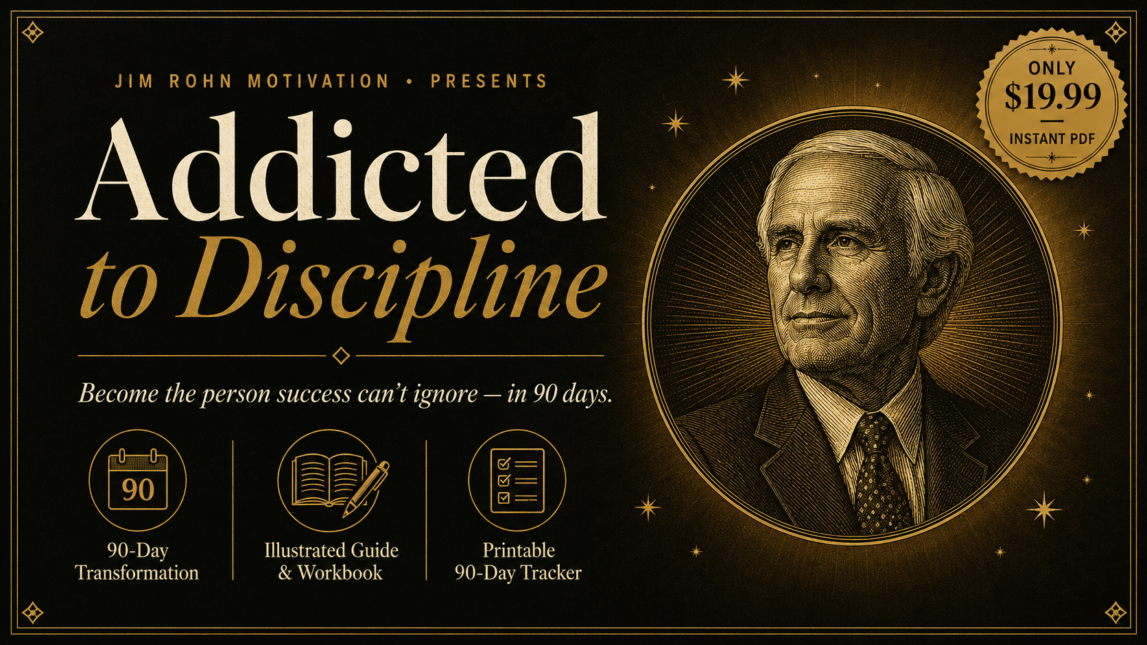 Addicted to Discipline — 90-Day Discipline Guide + Printable Tracker 