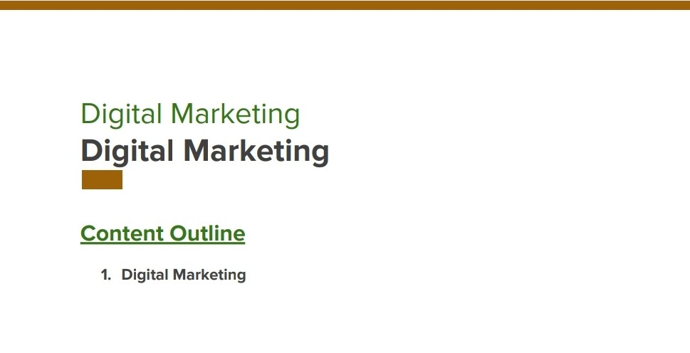 Digital Marketing Quick Guide