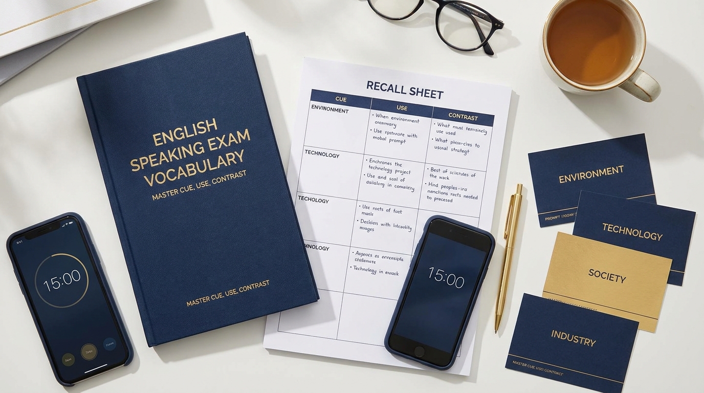 Exam Candidates Remember Vocabulary For Speaking Prompts